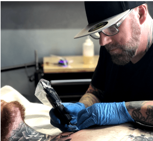 An image of artist and shop owner Jon Highland