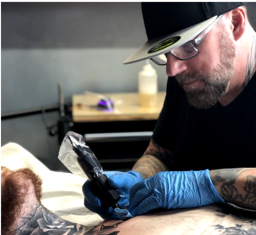 An image of artist and shop owner Jon Highland